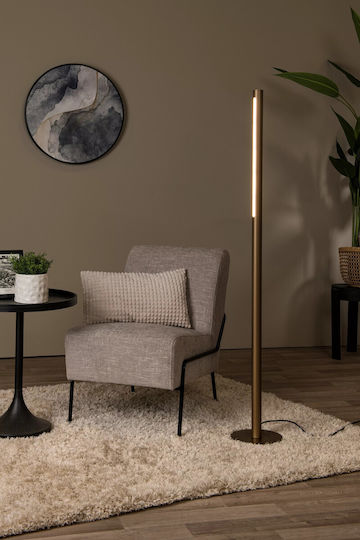 Lucide Lightning Griffith LED Floor Lamp with Adjustable White Light Bronze