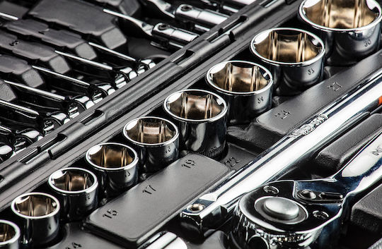 Neo Tools Καστάνια με Καρυδάκια 1\4" & 1\2" 77τμχ