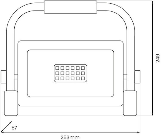 Proiector de lucru Electrică LED IP65 cu luminozitate până la 4300lm Portabili