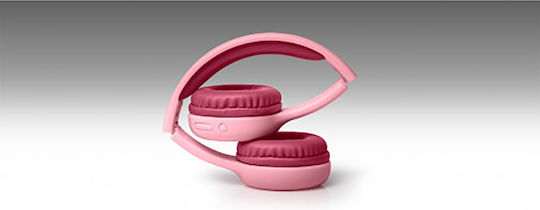 Muse M-215 Kabellos / Kabelgebunden Kinder Am Ohr Kopfhörer mit Radio mit 13 Stunden Betriebszeit und Quick Charge Rosa
