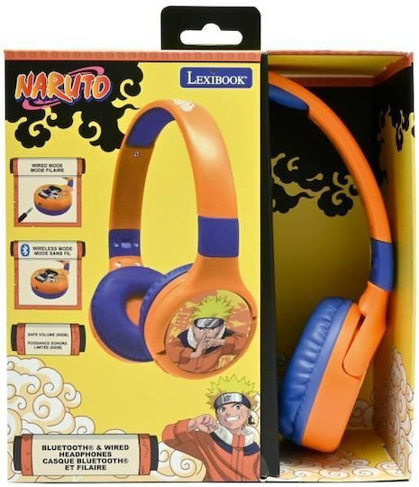 Lexibook Naruto Ασύρματα / Ενσύρματα Παιδικά On Ear Ακουστικά Πορτοκαλί