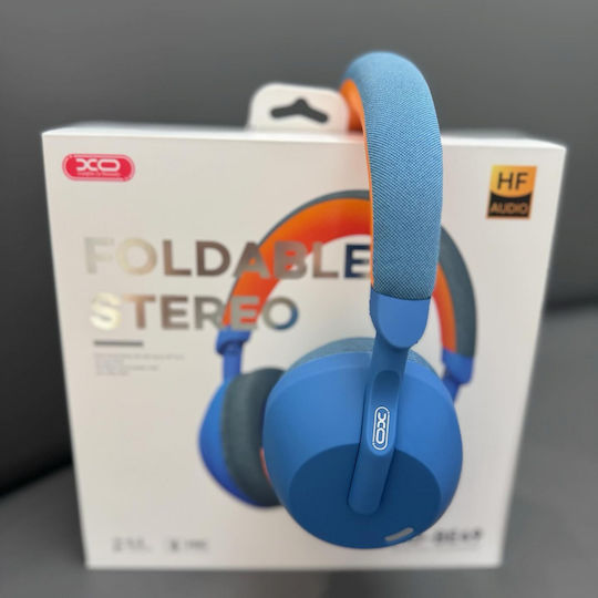 XO BE49 Wireless / Wired Over Ear Headphones with 36 hours of Operation Blue