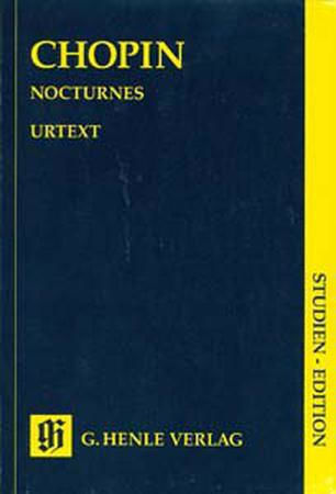 G. Henle Verlag Frederic Chopin - Nocturnes / Studien Edition/ Henle Verlag- Urtext Παρτιτούρα για Πιάνο