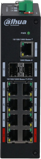 Dahua PFS3211-8GT-120-V2 Managed L2 PoE+ Switch with 8 Gigabit (1Gbps) Ethernet Ports