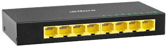 Dahua PFS3008-8GT V2 Unmanaged L2 Switch με 8 Θύρες Ethernet
