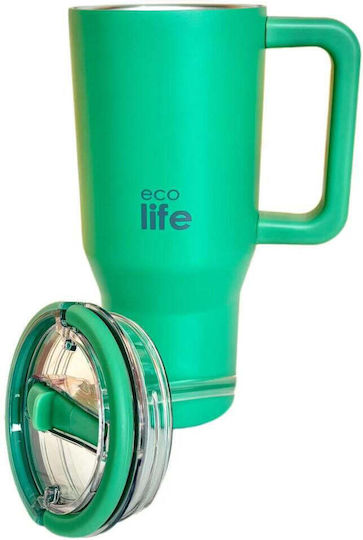 Ecolife Recyclable Handled Tumbler Thermos Stainless Steel BPA - Main Image