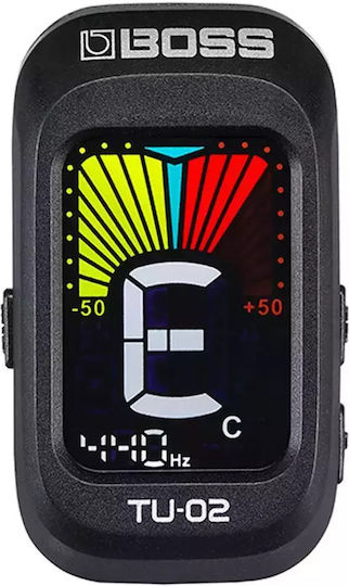 Boss Chromatic Tuner TU-02 Clip Tuner in Black Color