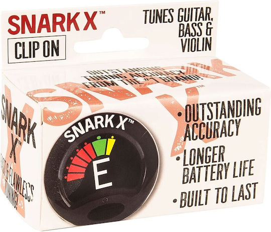 Danelectro Χρωματικό Κουρδιστήρι Snark SN-X Clip On σε Μαύρο Χρώμα