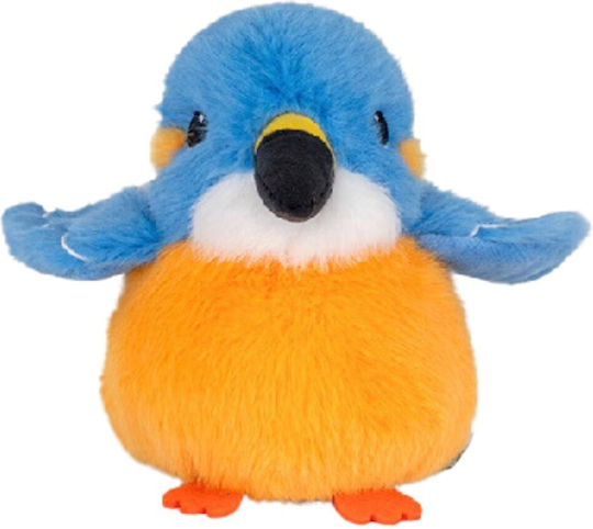 Plüsch Kuschelspielzeug Vogel Blau-Orange 12cm
