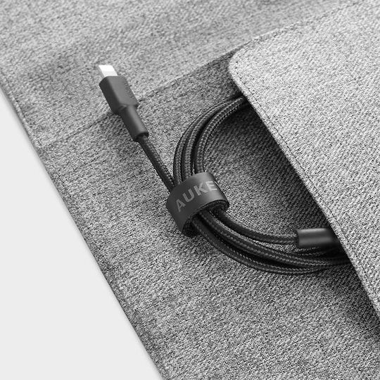 Aukey CB-CL02 Regular la Cablu Lightning Negru 2m (KBAAUKUSB0062)