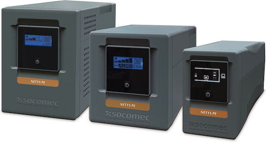 Socomec Netys PE-LCD 2000VA UPS Line-Interactive 1200W με 6 IEC Πρίζες