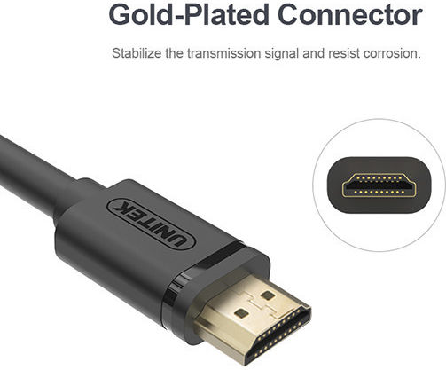 Unitek HDMI 2.0 Premium High Speed 4K 60Hz HDR Cable HDMI Male - HDMI Male 3m Black