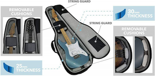 Ibanez Powerpad Θήκη Ηλεκτρικής Κιθάρας με Επένδυση Μαύρη