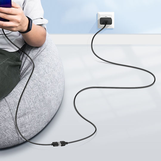 Akyga USB 2.0 Кабел USB-A мъжки - USB-A женски Черен 3м AK-USB-19