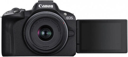 Canon EOS R50 Mirrorless Camera Kit (RF-S 18-45mm f/4.5-6.3 IS STM) Black