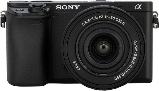 Sony α6400 Mirrorless Φωτογραφική Μηχανή Kit (E PZ 16-50mm F3.5-5.6 OSS II) Μαύρη