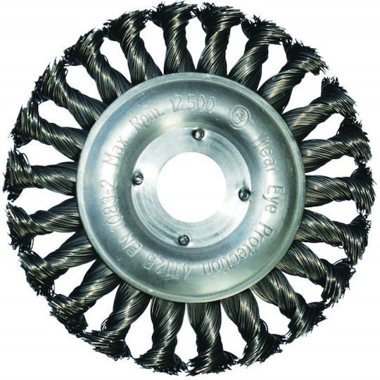 Disc Brush 115 Mm/22 2 Abraboro Braided Wire 0.5 Mm Inox