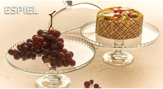 Pasabahce 95200 Kuchenständer Glas mit Deckel & Fuß Transparent 32x25x27cm