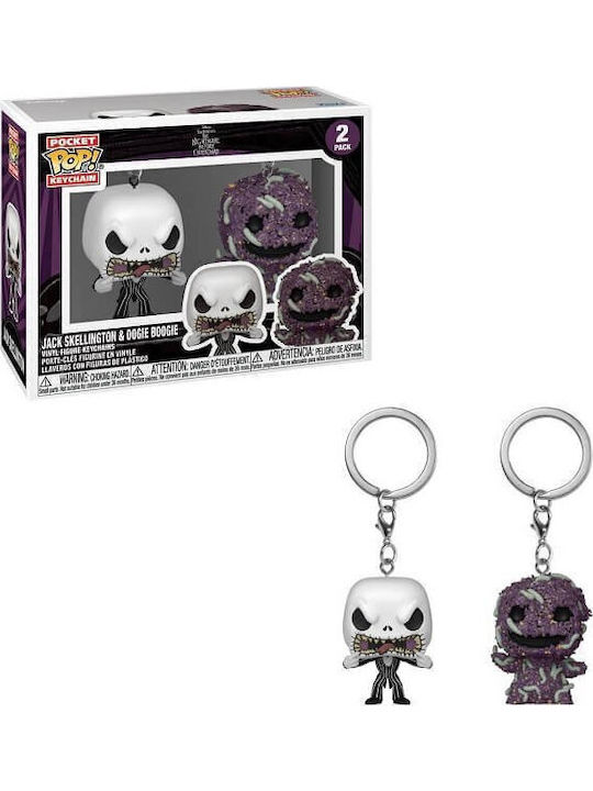 Funko Pocket Pop! Keychain Movies: Jack Skellington & Oogie Boogie 2τμχ