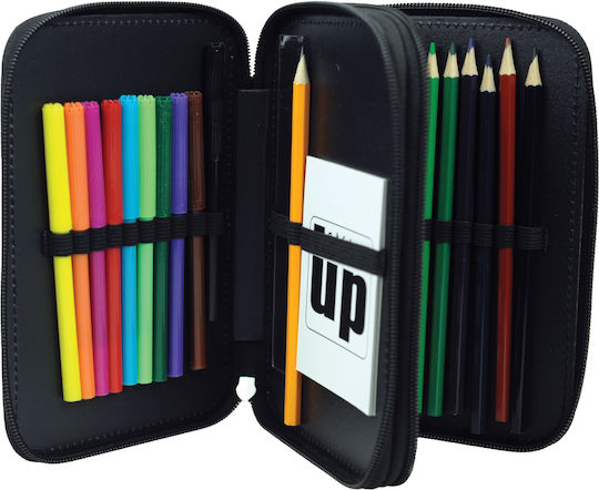 Bmu Double Pencil Case Dinosaur Alien 357-27100