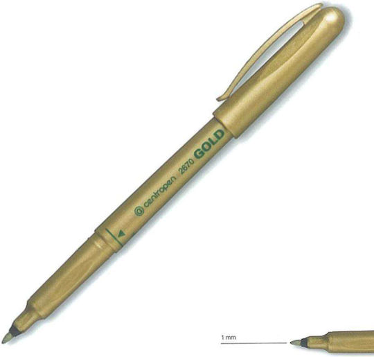 Centropen Ανεξίτηλοι Μαρκαδόροι Gold Σετ 10τμχ