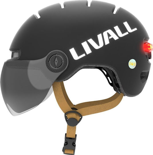 Livall Κράνος για Ηλεκτρικό Scooter σε Μαύρο Χρώμα L23-L-BLK