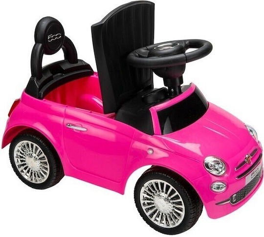 FreeOn Fiat 500 Αυτοκινητάκι Ride On για 12+ μηνών Ροζ