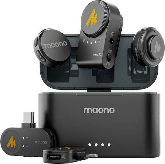 Maono WM650 A3 Σετ Ασύρματο Δυναμικό Μικρόφωνο Πέτου, Clip On Δημοσιογραφικό