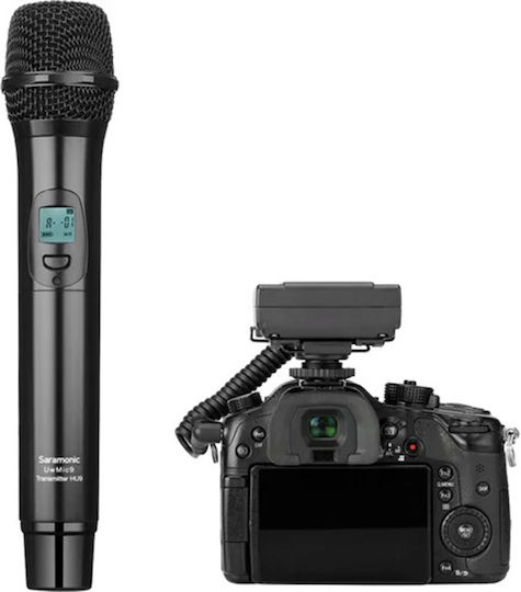 Saramonic UWMic9 DReceiver RX9 + Microphone HU9 Σετ Δυναμικό Μικρόφωνο XLR Χειρός, Ζώνης για Φωνητικά