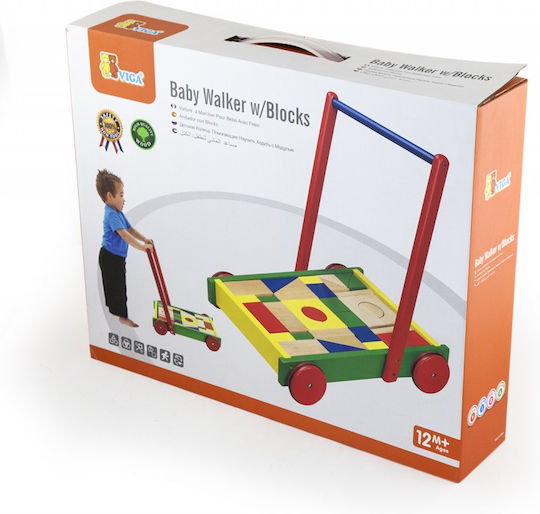 Viga Toys Baby Walker για 12+ μηνών Πολύχρωμη