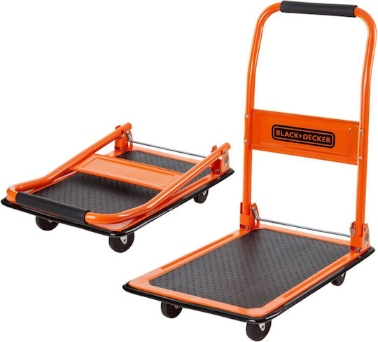 Black & Decker Platform Trolley Foldable for Weight Load up to 80kg Orange