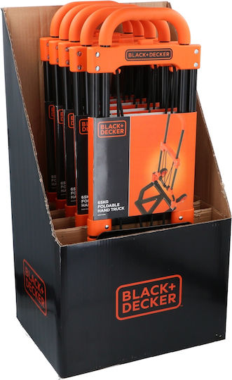 Black & Decker Transport-Wagen Folding for Load Weight up to 65kg in Orange Color