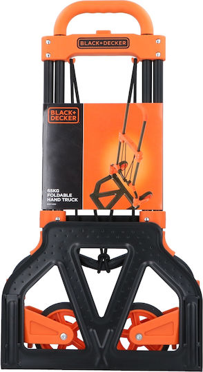 Black & Decker Transport-Wagen Folding for Load Weight up to 65kg in Orange Color