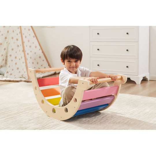 Viga Toys Παιχνίδι Ισορροπίας Εσωτερικού Χώρου Ξύλινη Γέφυρα
