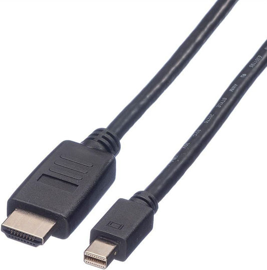 Roline Cable mini DisplayPort male - HDMI male 3m Black (11.99.5792)