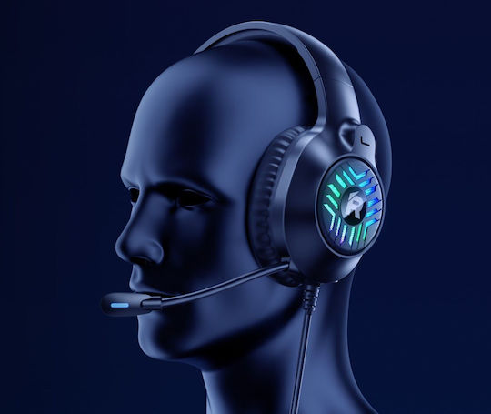 Remax RM-705 Over Ear Gaming Headset cu conexiune 2,5mm / USB Negru