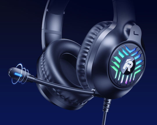 Remax RM-705 Over Ear Gaming Headset cu conexiune 2,5mm / USB Negru