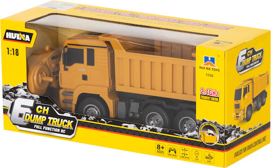 Camion Interactiv Idealstore Dimensiuni 28 X 11 X 14 Cm Iluminare LED Anvelope din Cauciuc Încărcare USB Telecomandă Buton Basculant Scară 1:18 O Modalitate Excelentă de a Deveni un Mic Constructor
