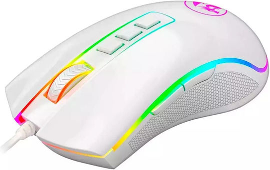 Redragon M711 Cobra RGB Gaming Ποντίκι 10000 DPI Λευκό