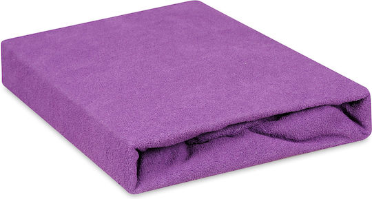 Matex Cearșaf Single cu Elastic 100x200+20cm. C.purple_22