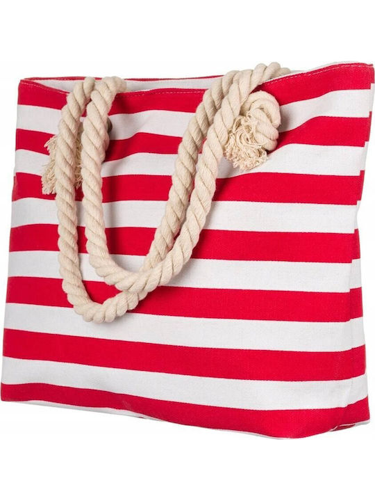 Fabric Red Beach Bag