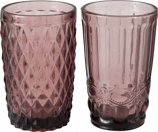 Boltze Ποτήρι από Γυαλί σε Ροζ Χρώμα 300ml