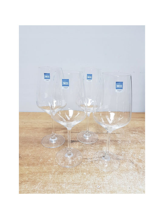 Lumarko Set Gläser für Weiß- und Rotwein aus Glas Mit Stiel 497ml 4Stück