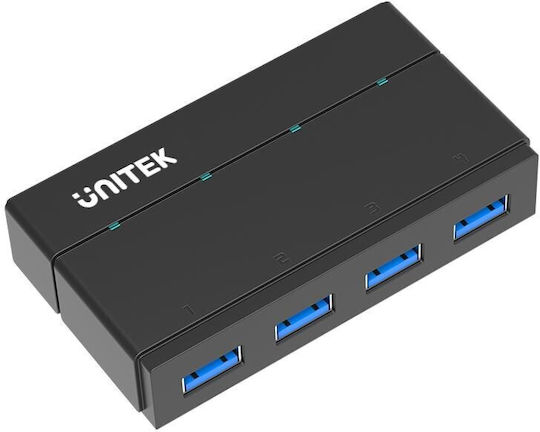 Unitek USB Hub 4 Ports USB 3.0 with USB-A Connection Gray
