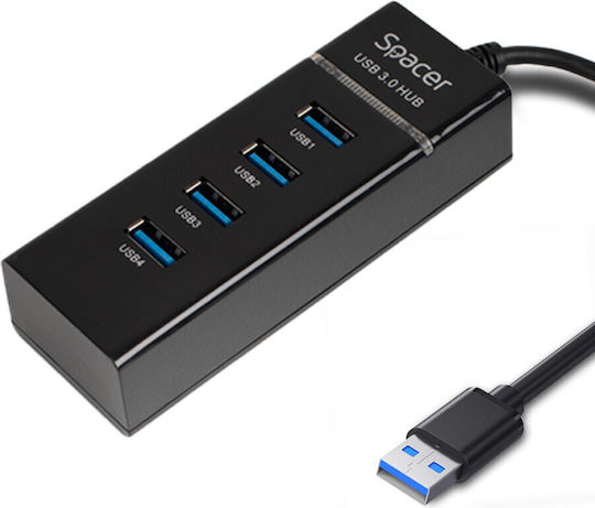Spacer Hub 4 Θυρών USB 3.0 με σύνδεση USB-A