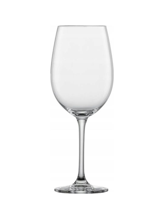 Lumarko Glas für Weiß- und Rotwein aus Glas in Rot Farbe Kelch 409ml
