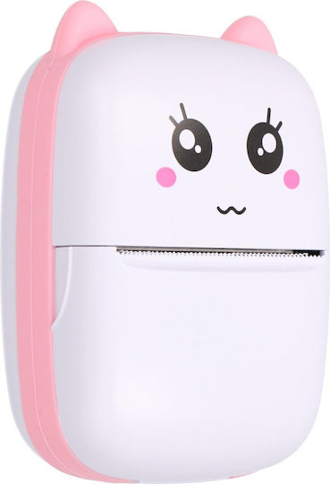 Extralink Kit Thermal Printer Epp-001 Pink + Thermal Adhesive Paper 5 Rolls