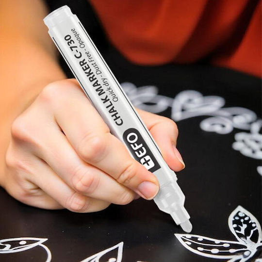 +Efo Marker Weiß Flüssige Kreide Für Glas