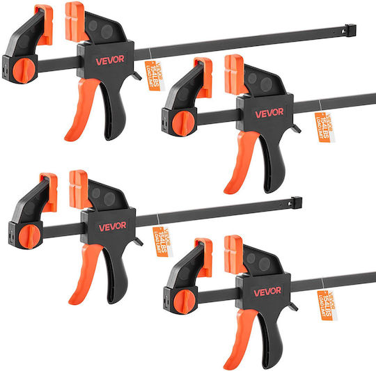 Vevor Bar Clamps Woodworking 2-pcs 30.48cm 2-pcs 15.24cm Clamp Spreader