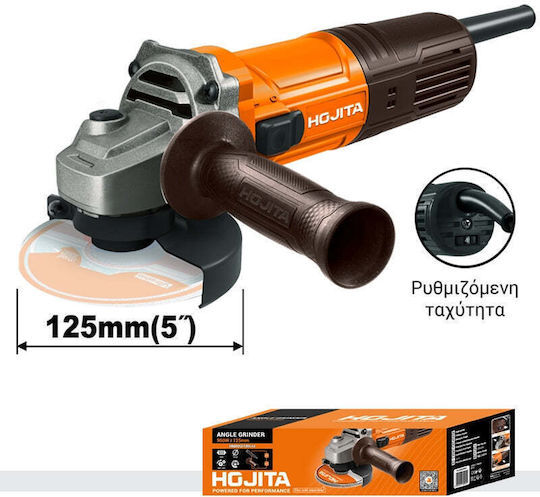 Hojita 601004.0003 Grinder 125mm Electric 900W with Speed Control